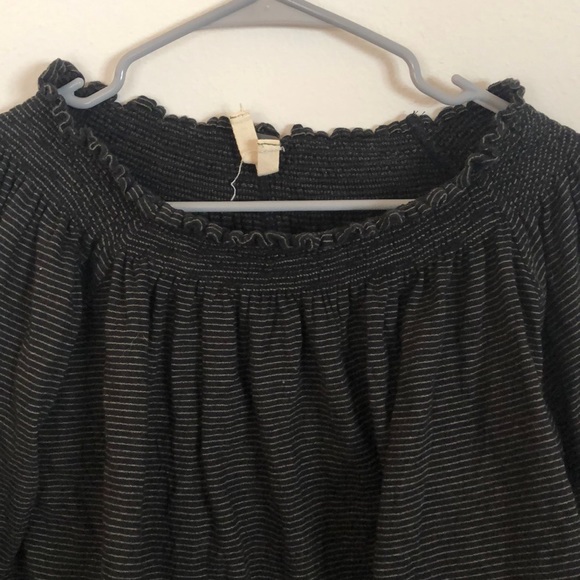 Free people off the shoulder striped shirt - Picture 4 of 5